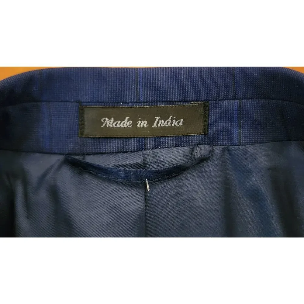 Ralph Lauren Mens UltraFlex Classic Fit Suit Jacket Blazer Navy Blue 46L NWTs